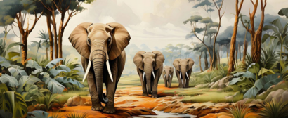 Jungledieren fotobehang