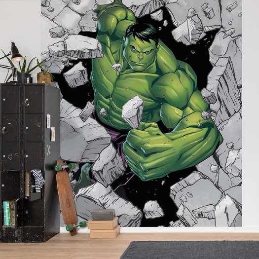 Marvel behang Hulk Breaker Muurdeco4kids