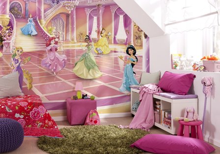 Disney Princess behang Glitterparty