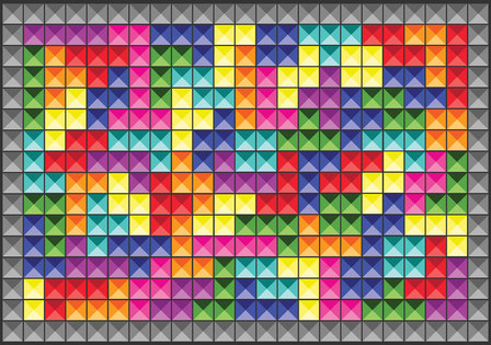 Game blokken behang Tetris