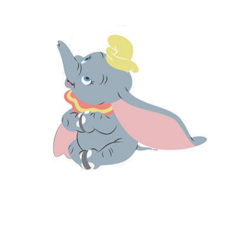 Dumbo muurstickers XL