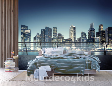 New York Skyline 3D fotobehang XL