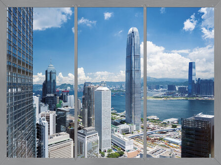 Uitzicht op Hong Kong fotobehang XL