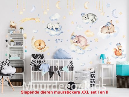 Dieren muurstickers babykamer