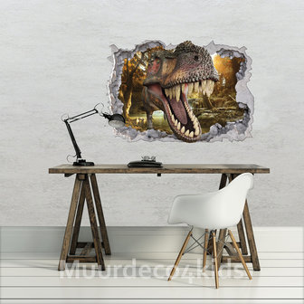 Dinosaurus 3D muursticker Waterval