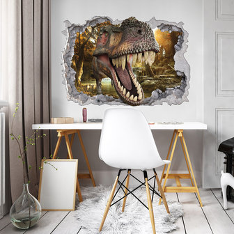 Dino T-Rex posterbehang 3D-effect