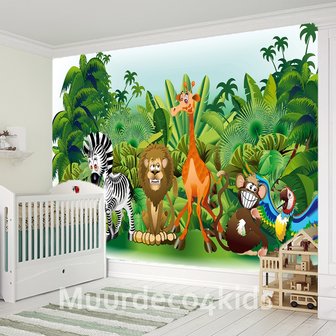 Jungle Animals fotobehang