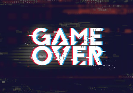 Game behang Game Over