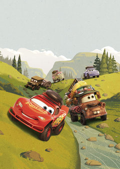 Disney Cars behang Camping