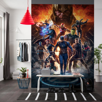 Avengers vs Thanos fotobehang