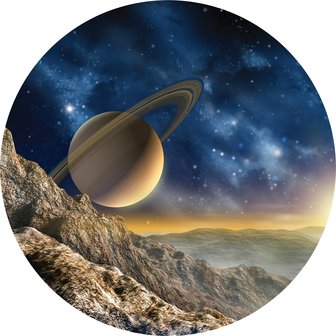 Muurcirkel Space Saturnus