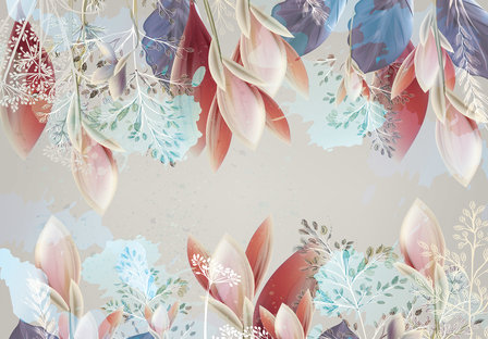 Bloemen behang Pastel Floral