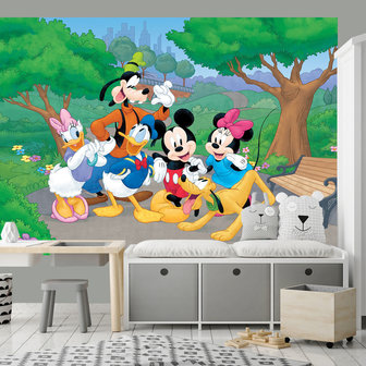 Disney fotobehang Mickey Mouse Minnie Donald