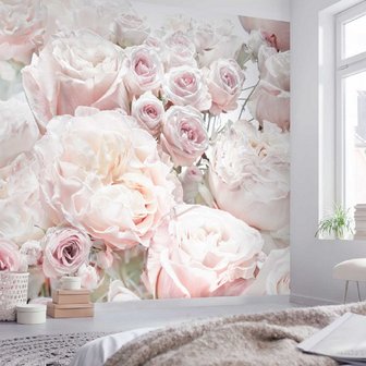 Rozen behang Spring roses