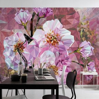 Blooming Gems bloemen fotobehang