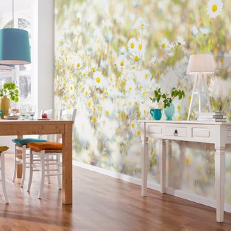 Bloemen behang Daisies