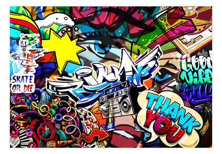 Graffiti behang Metropolia&#039;s language