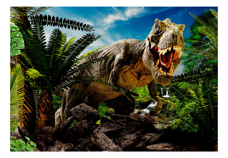 Dinosaurus behang Angry Tyrannosaurus