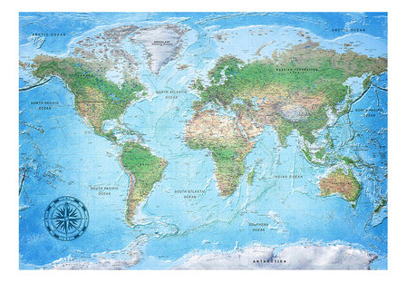 Wereldkaart behang Traditional Cartography