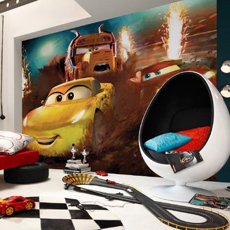 Disney Cars behang Dirt Track