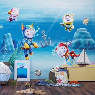 Paw Patrol behang Onderwater