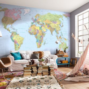 Wereldkaart behang World Map
