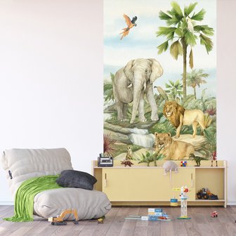 Kinderkamer Jungle behang Jungle droom