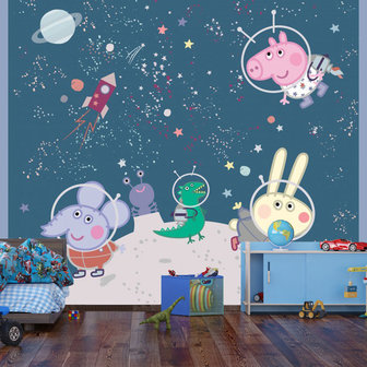 Peppa Pig behang Space D4