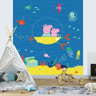 Peppa Pig behang Onderwater 225 x 270 cm