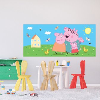 Peppa Pig behang poster 