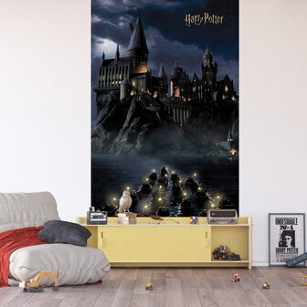 plaats Lucht Tektonisch Harry Potter behang Hogwarts 150 x 270 cm | Muurdeco4kids