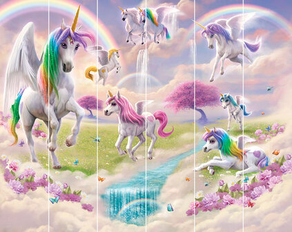 Magical Unicorns behang Walltastic