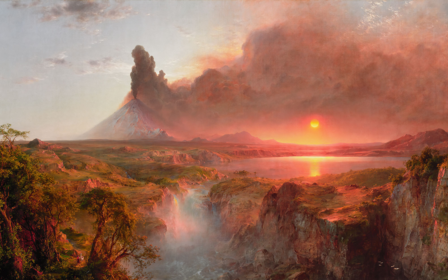 Landschap fotobehang The Andes TOTALE AFBEELDING