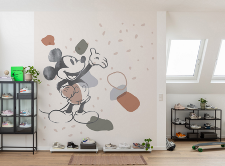 Mickey Mouse fotobehang Organic Shapes
