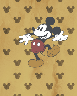 Behang Mickey Tap dance