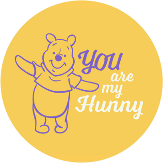 Behangcirkel Winnie the Pooh My Hunny
