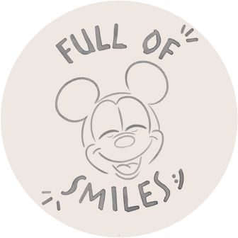 Mickey Mouse muurcirkel Smile