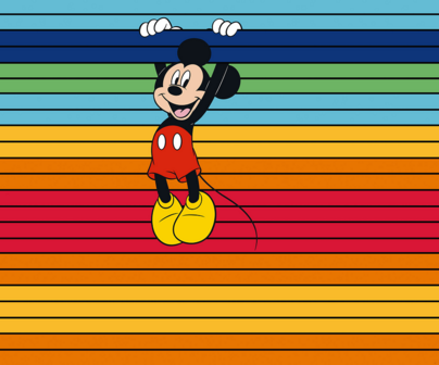 Micket Mouse fotobehang Magic Rainbow