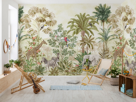 Kinderkamer Jungledieren behang Wild Wonderland