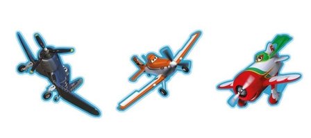 Planes 3D decoraties Decofun