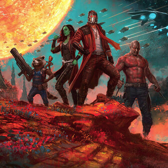 Guardians of the Galaxy behang Panorama