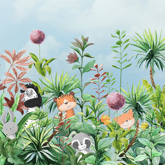 Jungledieren behang First Day of School