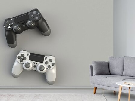 Game controllers behang VINYL Grijs