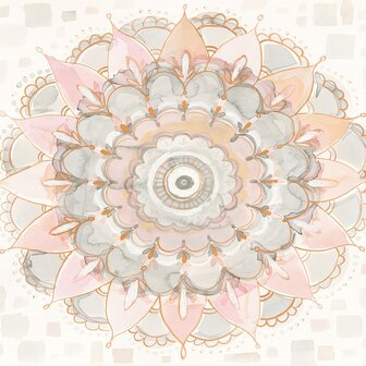 Mandala fotobehang Pastel