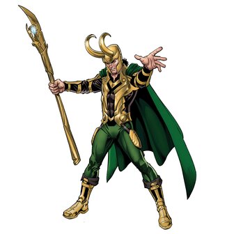 Avengers muursticker Loki XXL