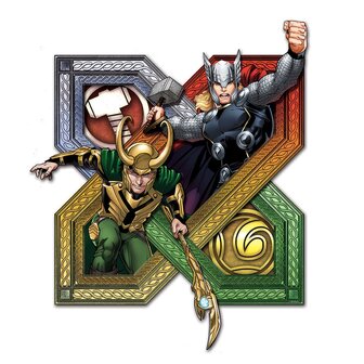 Avengers muursticker Loki XXL