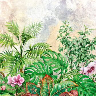 Tropische planten behang