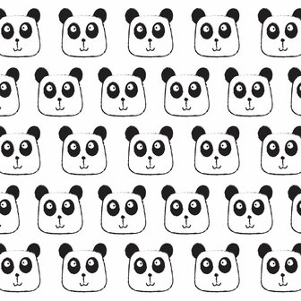 Getekende Panda&#039;s fotobehang