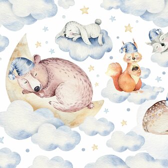 Dieren behang Sleeping Animals I