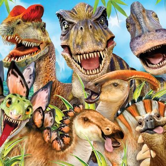 Selfie behang Dinosaurussen